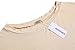 HOTOUCH Women's Casual Plain Short Sleeve Simple Tshirt Loose Dress Off Shoulder, Small, Beige