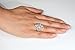 LAVUMO Women Wedding Engagement Anniversary Promise Ring 18K Rose Gold Plated 2ct Marquise Cut Cubic Zirconia