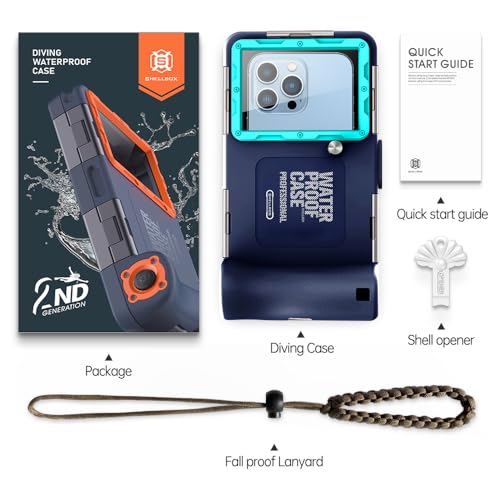 Waterproof Smartphone Case IPX8 Waterproof Mobile Phone Holder 15 m Underwater Compatible for iPhone 17 Pro 17 Air 16 15 Plus 12 13 14 15 16 17 Pro Max 16 15 14 Pro Samsung S25 S24 Ultra