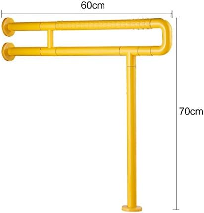 YAOHAOHAO Slip resistant bath rooms bath rooms handrail handrail control parapets of security to the wall the elderly disabled persons handrail shower safety bars (Size: 60 cm).