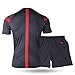 Shinestone Referee Shirts, Men's Soccer Football Sports Referee Umpire Shirt Uniform Jersey Costume Short Sleeves Wicking and Quick Drying for Sports
