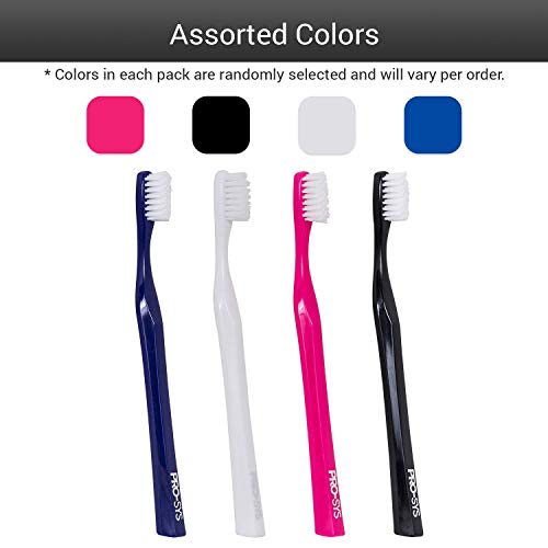 PRO-SYSÂ® Adult Toothbrush - Made with Soft DuPontÂ® bristles (Colorful 4-Pack)