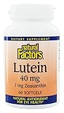 Natural Factors Lutein Softgels, 40mg, 60 Count