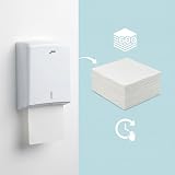 Jofel Z-Fold Paper Towel Dispenser White ABS Locking Lid Holds 600 Z-Fold Towels view 6