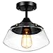 Oak Leaf Pendant Lighting, Vintage Industrial Glass Pendant Light Shade Lampshade Chandelier