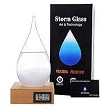 Storm Glass Weather Forecaster Weather Station Fashion Creative Office Desktop and Home Decor Water Drop Glass Bottle / Thermometer