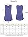Flowy Tank Tops for Women,Messic Women's Vintage Buttons V Neck Sleeveless Flared Tunic Tank Tops Shirts(Wine,XX-Large)