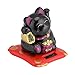 Bestgift Waving Cat Solar Powered Lucky Mini Happy Welcoming Cats with Swinging Arm (#1 Black)