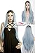 K’ryssma Ombre Blue Lace Front Wigs, Long Natural Straight Ombre Synthetic Wig with Dark Roots Heat Resistant Lace Wigs for Women 24 inches