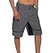 Hifunk Men's MTB Mountain Bike Cycling Shorts Loose-Fit Quick Dry Lightweight Baggy Bicycle Short Water-Resistant UPF 50+