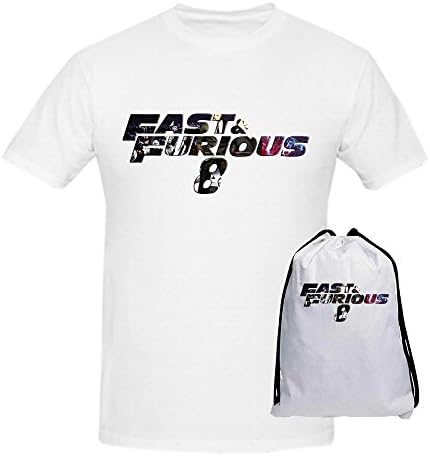CoBa Fast Furious 8 Movie Cotton T Shirt for Mens White