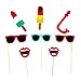 SIXQJZML 16pcs Hawaii Themed Summer Party Photo Booth Props Kit DIY Luau Party Supplies For Kids Birthday Holiday Wedding Beach Party
