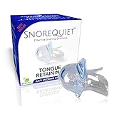 Stop Snoring Retainer Pacifier Sleep Aid Solution Anti Snoring Tongue Retaining Device by SnoreQuiet - Snore Quiet Mute Buster Mouth Guard Devices for A Good Morning (2018)