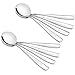 HOMMP 16-Piece Soup Spoons, Round Stainless Steel Bouillon Spoons