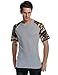 Coofandy Mens Summer Casual Short Sleeve Baseball T Shirt Camouflage Raglan Jersey Shirts