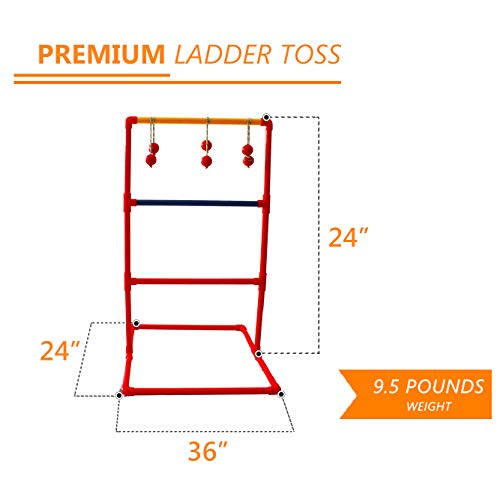 Sports Festival Metal Ladder Ball Game Set, Outdoor Ladder Golf with