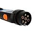 12V 7-Pin Trailer Tester Plug RV Connector Tester Plug Tool Socket Adapter for Trailer(European Specifications)