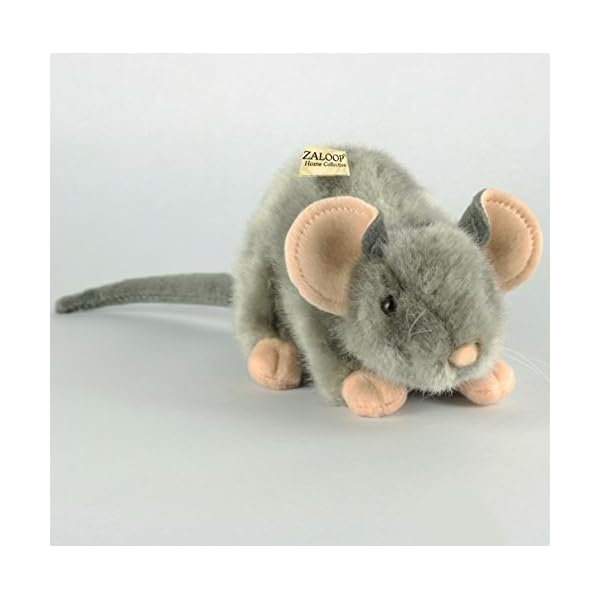 Zaloop Maus grau ca. 17 cm Plüschtier Kuscheltier Stofftier Plüschmaus 45 – Bild 3