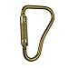 Fusion Climb Prima High Strength Auto Lock Ladder Hook Carabineer, Gold