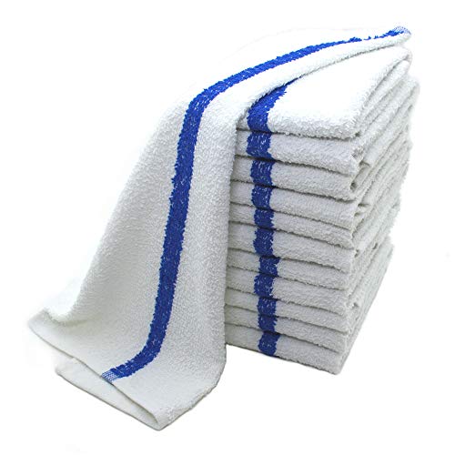 Zuma Clean Kitchen White Kitchen Towels Bar Mop Towels Set of 12, 100