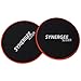 Synergee Rogue Red Core Sliders. Dual Sided Use on Carpet or Hardwood Floors. Abdominal Exercise Equipment
