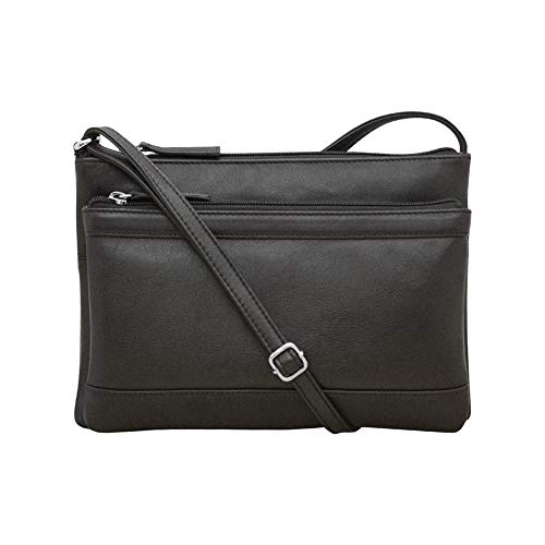 Ili Crossbody Bags. Genuine Soft Leather Cross Body Bag with Front
