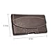 Premium Horizontal Leather Case, LUXMO Genuine Leather Pouch Holster with Magnetic Closure and Belt Clip for iPhone 8 Plus 7 Plus 6s Plus 6 Plus Galaxy S6 S7 Edge (Brown)