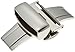 Hadley-Roma 20-mm Stainless Steel Push Button Deployant Clasp
