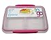 Sistema BPA-Free Small Split Reusable Food Storage Container, Colors Vary, 3-Pack