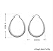 Cy trendy Fine Jewelry Earrings 925 Sterling Silver Plating Fashion Classic Big Hoop Drop Dangle Earrings