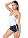 American Apparel Women's Interlock Running Short Size M Navy/White