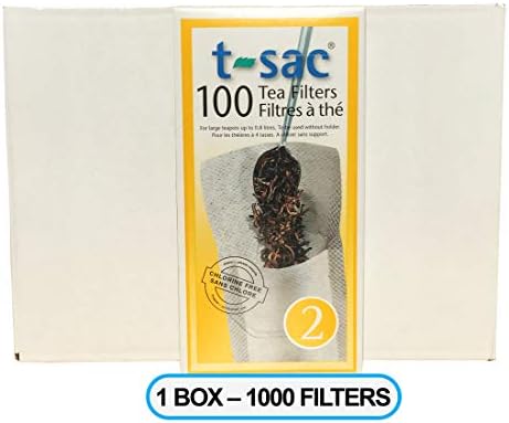 Modern Tea Filter Bags, Disposable Tea Infuser, Size 2, One Box of 1000 Filters - Heat Sealable, Natural, Easy to Use Anywhere, No Cleanup – Perfect for Teas, Coffee & Herbs - from Magic Teafit