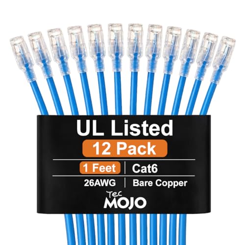 Tecmojo UL Listed Cat6 Ethernet Cable 26AWG