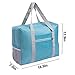 Foldable Travel Duffel Bag 20'' Lightweight Waterproof Travel Luggage Bag(Pack of 2)(Black+Blue)