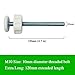 Baby Gate Guru Extra Long M10 (10mm) Spindle Rods for Pressure Mounted Baby and Pet Safety Gates 4 Pack Replacement Set (10mm, White)