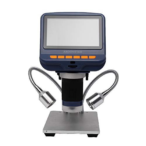 Andonstar AD106S Digitales USB-Mikroskop, 10,9 cm (4,3 Zoll) Bildschirmmikroskop für Löt-/PCB/Uhr/Telefon-Reparaturwerkzeuge, mit Ständer und IR-Fernbedienung – Bild 3