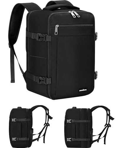 MOCOCITO Travel Backpack Cabin Airplane 40 x 20 x 30, Travel Suitcases Cabin for Vueling Waterproof Backpack Hand Luggage, 30L Backpacks Men Women Travel Backpack Laptop Backpack (Classic Black)