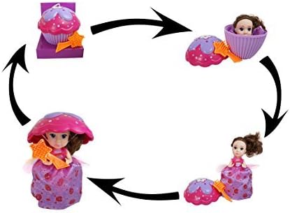 Cupcake Surprise Transform Princess Doll Scented Grape (Including Comb and Hats Purple) Tall 6 Inch