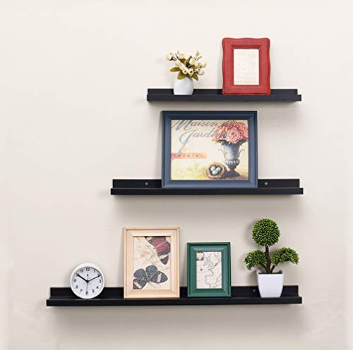 image for love furniture Set of 2 Wooden Floating Picture Display Ledge Shelves 