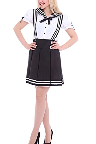 Lemail wig Women's Sweet Maidservant Outfit Cosplay Sailor Suit GC12A-L