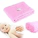 CXMYKE Muslin Baby Towels(41.5&times;41.5 inches) - Super Water Absorbent for Baby Bath Towels - Soft Newborn Baby Blankets, Suitable for Baby's Delicate Skin - Pink primary