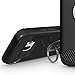Galaxy A7 2017 Case, CoverON [RingCase Series] Modern Design Hard Protective Hybrid Phone Cover with Grip Ring for Samsung Galaxy A7 (2017 Version) A720 - Black