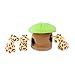 ZippyPaws - Zoo Friends Burrow, Interactive Squeaky Hide and Seek Plush Dog Toy - Giraffe Lodge