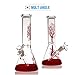 Glass Thick Red tree Handmade 10.6in (1)