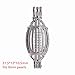 10pcs Bright Silver Football Soccer Charms Pearl Cage Locket Beads Cage Pendant Jewelry Making Supplies-for Oyster Pearls, Essential Oil Diffuser, Fun Gifts (Football)