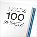 Oxford Clear Front Report Covers, Light Blue, Letter Size, 25 per Box (55801)