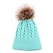 AMA(TM) Mom and Baby Winter Warm Knitted Wool Beanie Cap Hemming Hat