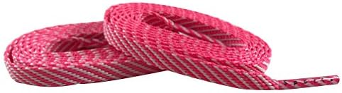 Team Color Laces (91cm/36in Kids, Pink w/ White Stripe)