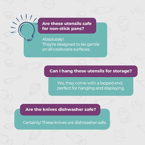 Tovla Jr. Kids Cooking Utensils Set 4Piece Kids Kitchen Tools Safe Kids Baking Set Food