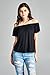 Emmalise Women's Short Sleeve Off Shoulder Casual Soft Shirt Tops